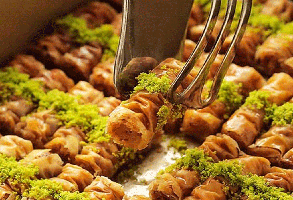 طرز تهیه باقلوا رولی