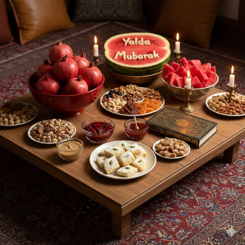 انواع شیرینی برای شب یلدا